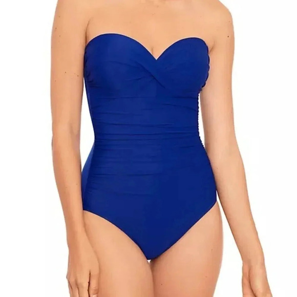 MIRACLESUIT Madrid Strapless One Piece Swimsuit - Picture 1 of 12